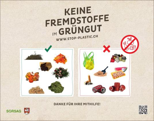 Keine Fremdstoffe im Grüngut