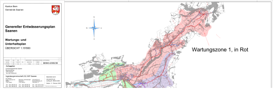 Genereller Entwässerungsplan Saanen