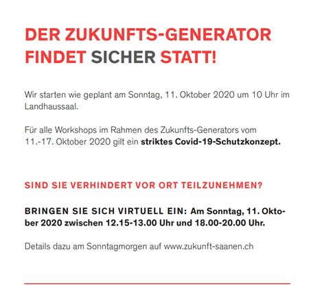 Poster Zukunft Saanen